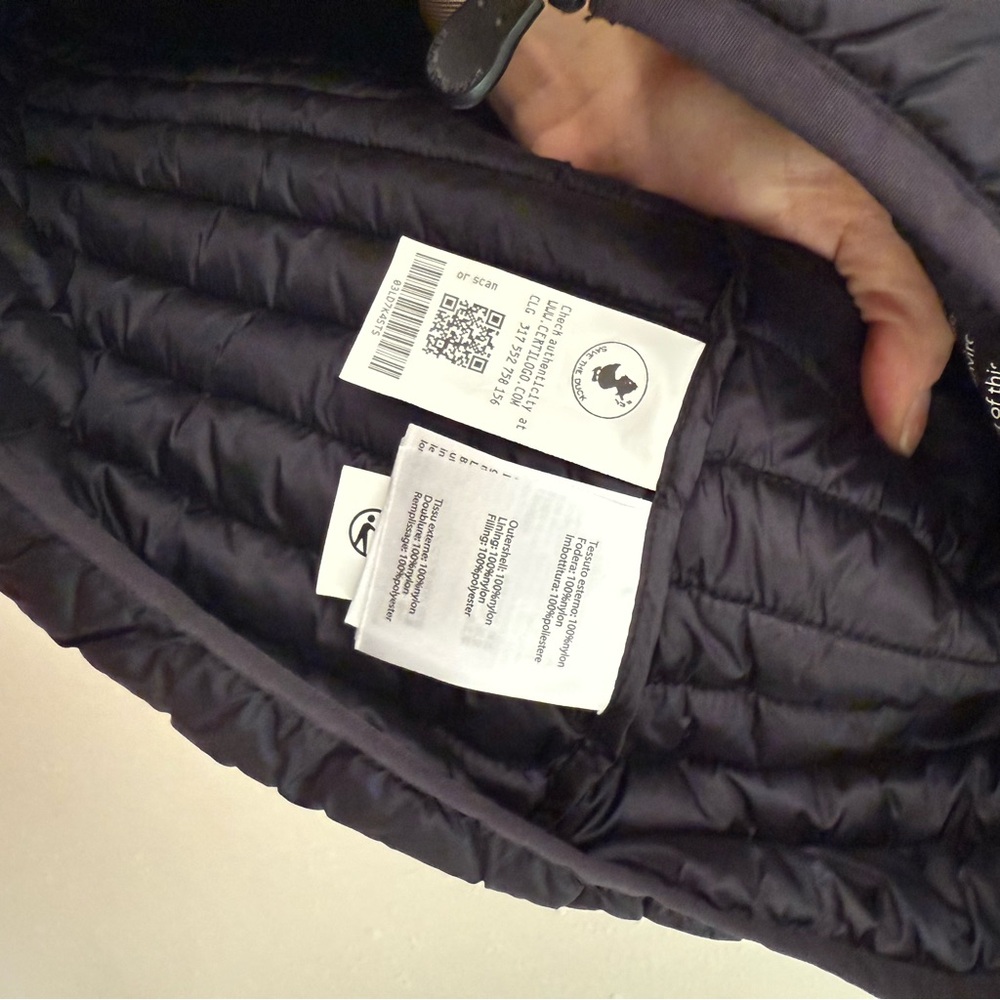 SAVE THE DUCK Plumtech Black Ultra Light Jacket Puffer Vest Black Size Large - Picture 5 of 10